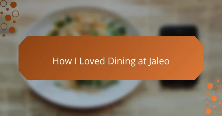 How I Loved Dining at Jaleo
