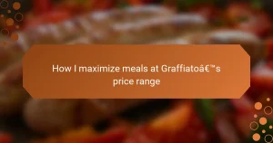 How I maximize meals at Graffiato’s price range