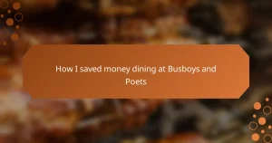How I saved money dining at Busboys and Poets
